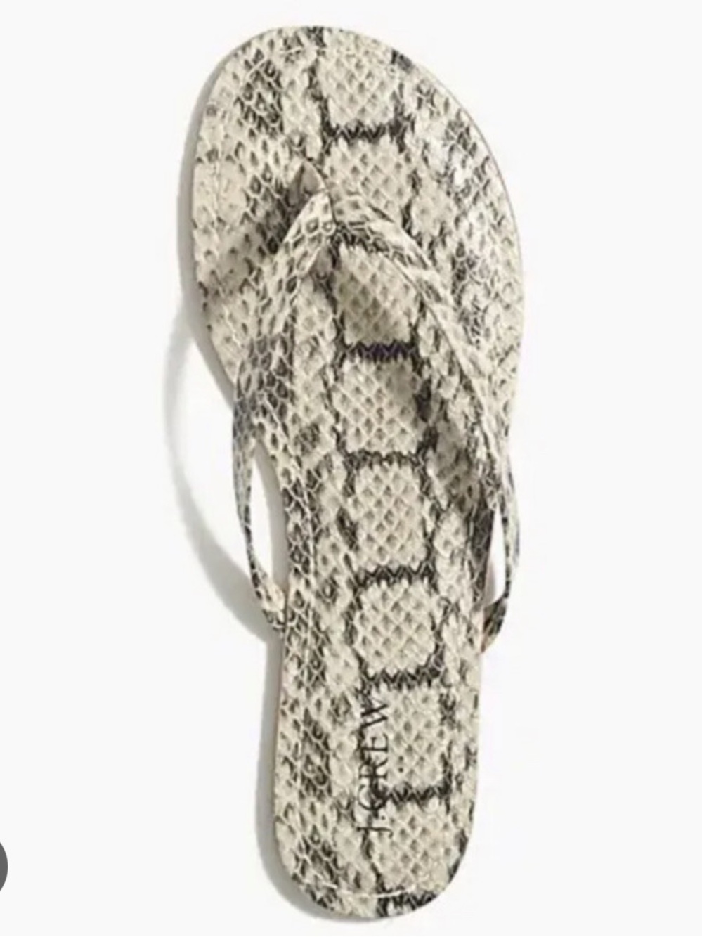 J. Crew Factory Snake Print Thong Sandal flip flops 7